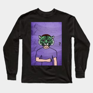 Embrace NFT Character - MaleMask WavesGlyph with Philanthropy Theme on TeePublic Long Sleeve T-Shirt